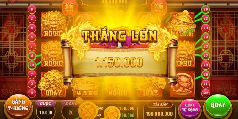 Tỷ lệ Jackpot hoành tráng, mang đến cơ hội trúng lớn cho hội viên